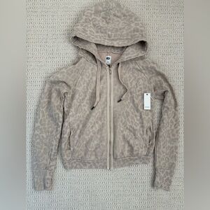 NSF Beige Leopard Print Hoodie